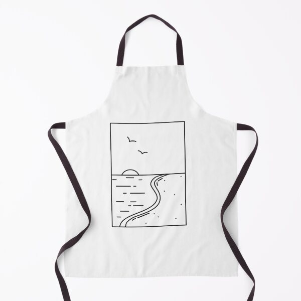 Item preview, Beach Sunset Line Art designed and sold by SundownDesigns.