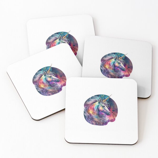 Item preview, Cosmic watercolor unic #2 unicorn designed and sold by LaElee.