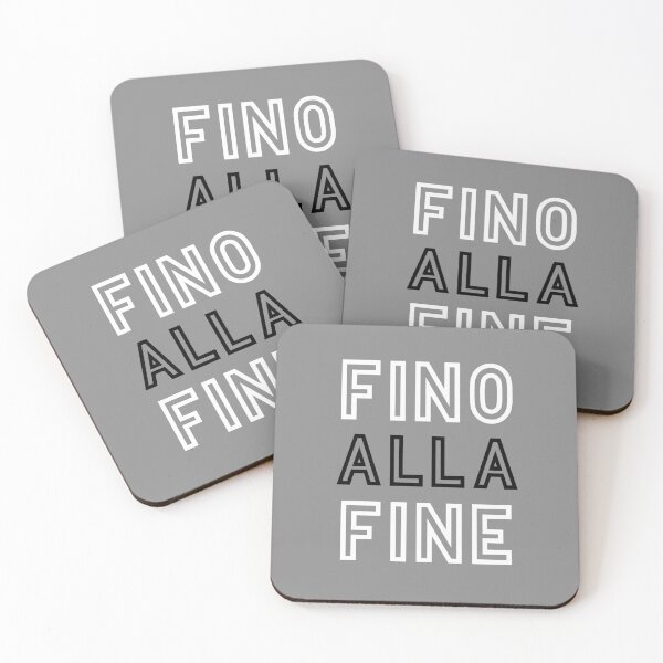 Item preview, Fino Alla Fine White Black designed and sold by VRedBaller.