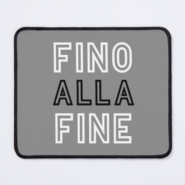 Item preview, Fino Alla Fine White Black designed and sold by VRedBaller.