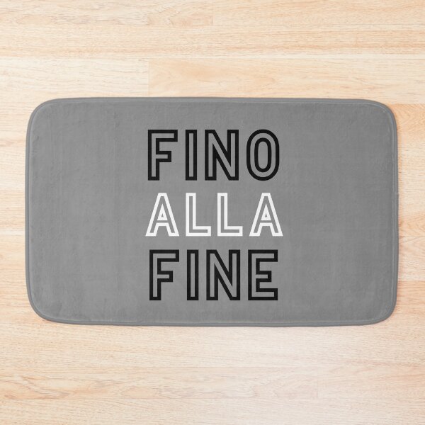 Item preview, Fino Alla Fine Black White designed and sold by VRedBaller.
