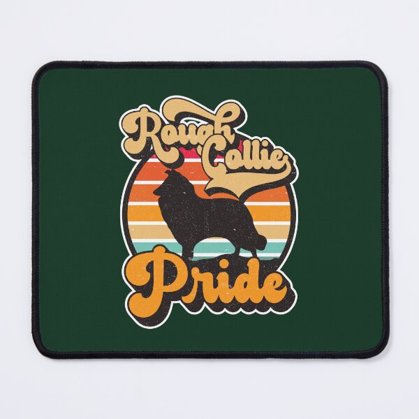 Item preview, Rough Collie Pride Retro Sunset Dog Silhouette Pet Design designed and sold by CRHPOD20.