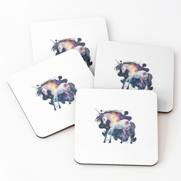 Item preview, Cosmic watercolor unic #3 unicorn designed and sold by LaElee.