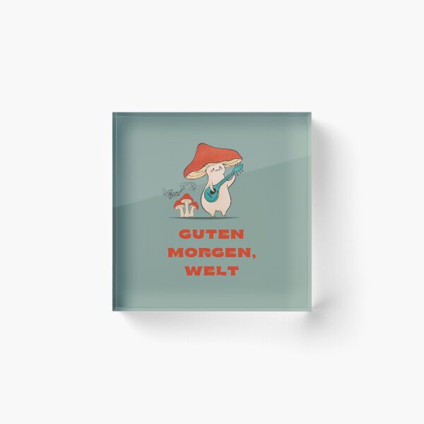 Item preview, "Guten Morgen, Welt" Typography Design designed and sold by RM-Journey.