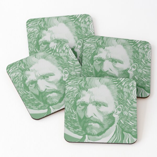 Item preview, Vincent Van Gogh Starry Night Vector art Grn designed and sold by dyeaday.