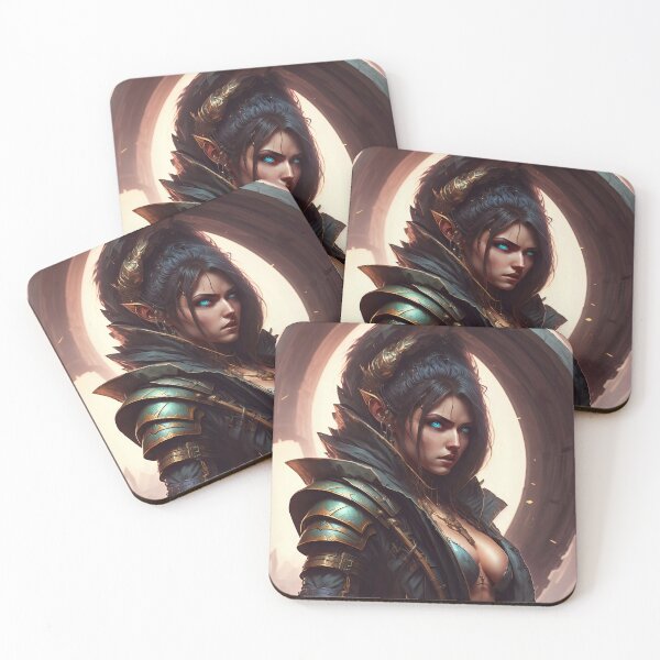Item preview, Blue Eyed Elven Warrior designed and sold by Poisoner Art.