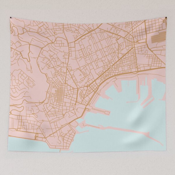 Item preview, Naples map, Italy designed and sold by AnnaGo.