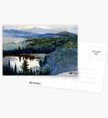 Homer - Indian Village, Adirondacks - fine art painting Postcards