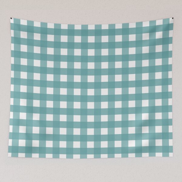 Item preview, Gingham - turquoise designed and sold by lisajaynemurray.