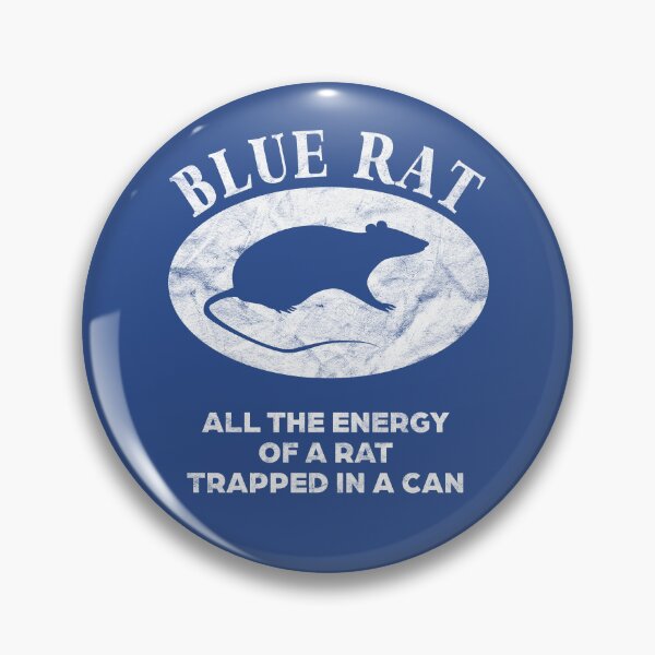 Item preview, Blue Rat All The Energy Of A Rat Trapped In A Can - Destressed Design designed and sold by risible.