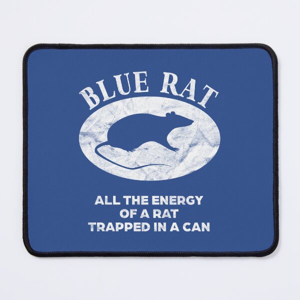 Item preview, Blue Rat All The Energy Of A Rat Trapped In A Can - Destressed Design designed and sold by risible.