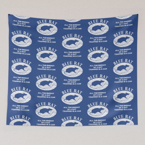 Item preview, Blue Rat All The Energy Of A Rat Trapped In A Can - Destressed Design designed and sold by risible.