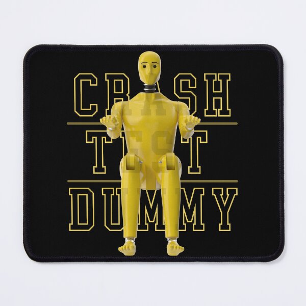 Item preview, Crash Test Dummy Yellow Crash Test Man Facing Forward With Yellow Text As Background designed and sold by activlifewear.