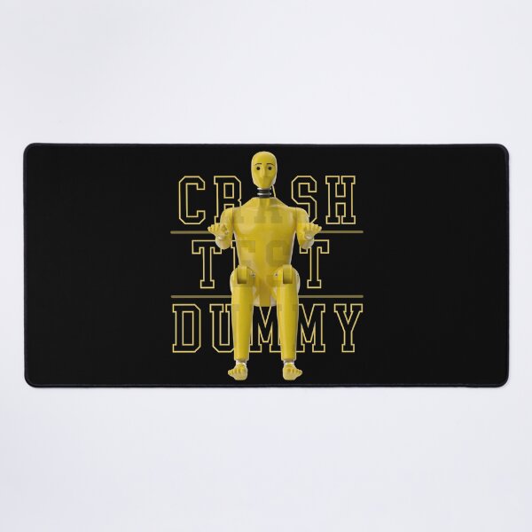 Item preview, Crash Test Dummy Yellow Crash Test Man Facing Forward With Yellow Text As Background designed and sold by activlifewear.