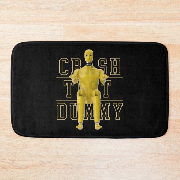 Item preview, Crash Test Dummy Yellow Crash Test Man Facing Forward With Yellow Text As Background designed and sold by activlifewear.