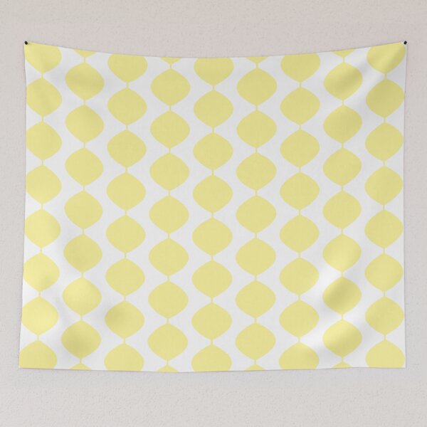 Item preview, Midcentury Modern Retro 60s Waves Pattern  (Yellow Pastel) designed and sold by Makanahele.
