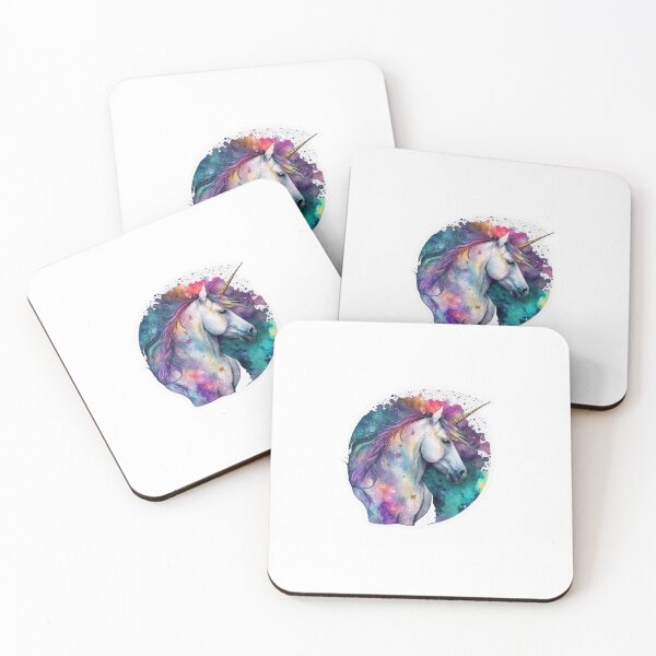 Item preview, Cosmic watercolor unic #35 unicorn designed and sold by LaElee.