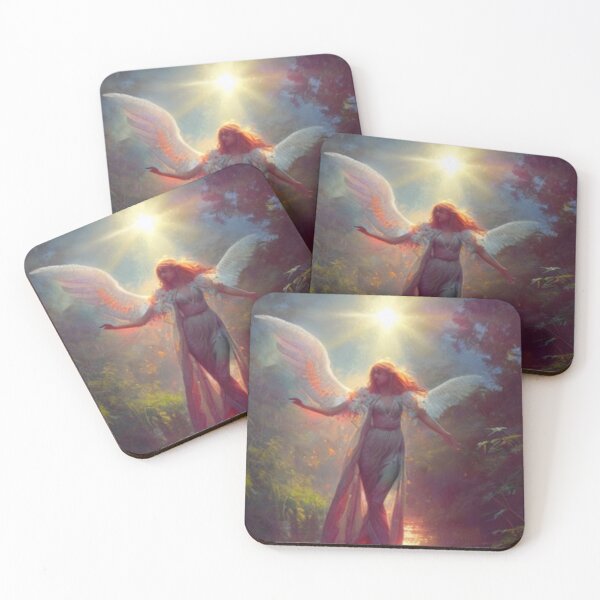 Item preview, Angel Under the Sun Smooth Painting Art designed and sold by dyeaday.