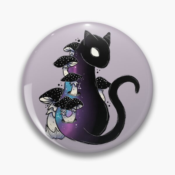 Item preview, Hongo gato Amanita Galactica designed and sold by TinyKatCreative.