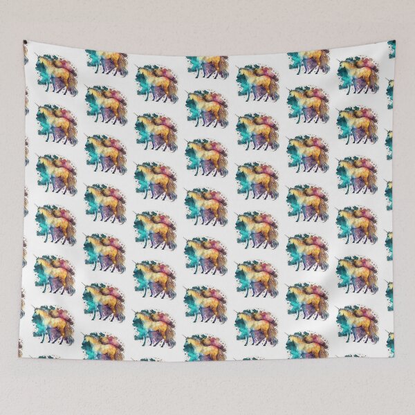 Item preview, Cosmic watercolor unic #37 unicorn designed and sold by LaElee.