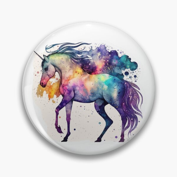 Item preview, Cosmic watercolor unic #40 unicorn designed and sold by LaElee.