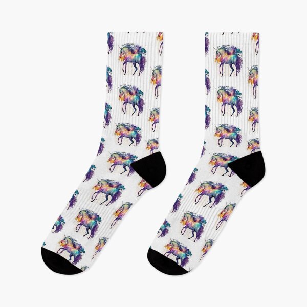 Item preview, Cosmic watercolor unic #40 unicorn designed and sold by LaElee.