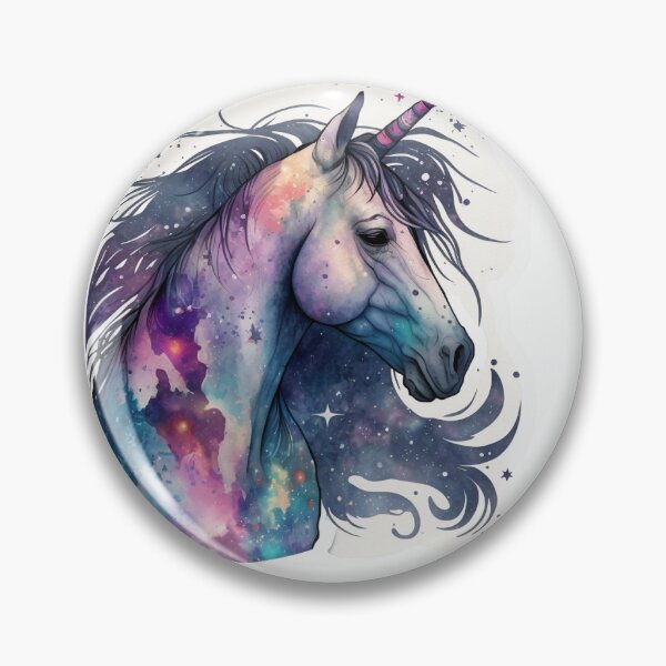 Item preview, Cosmic watercolor unic #41 unicorn designed and sold by LaElee.