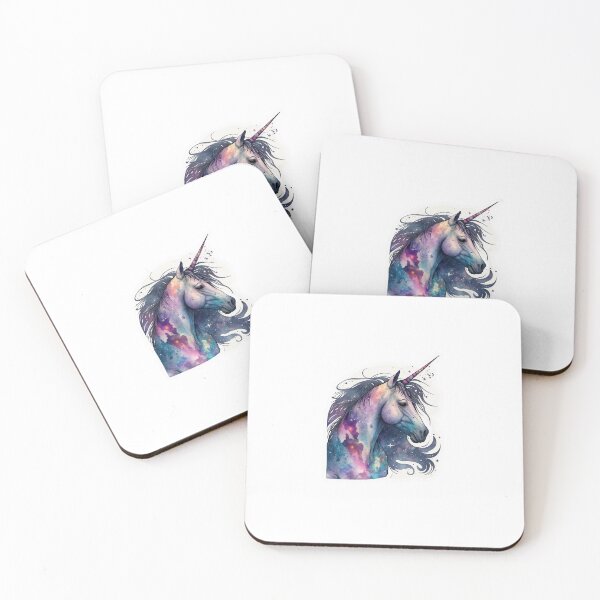 Item preview, Cosmic watercolor unic #41 unicorn designed and sold by LaElee.