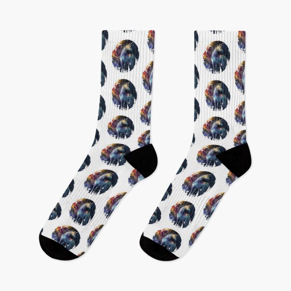 Item preview, Cosmic watercolor unic #50 unicorn designed and sold by LaElee.