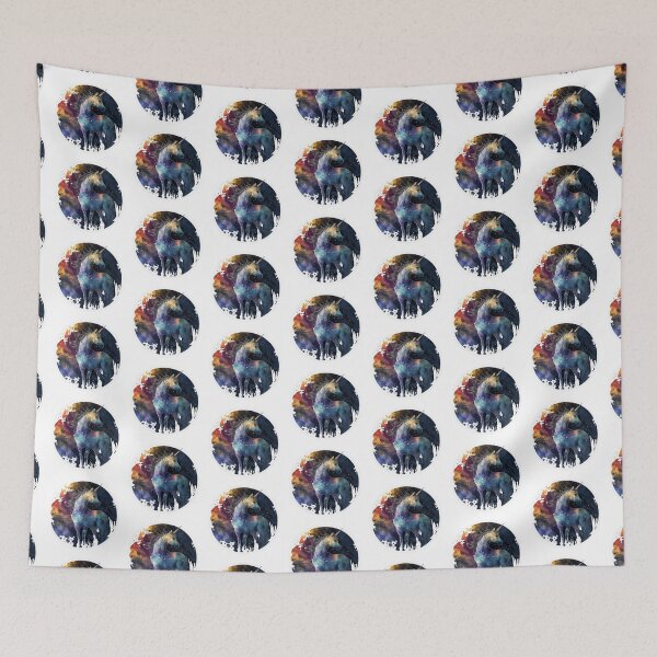 Item preview, Cosmic watercolor unic #50 unicorn designed and sold by LaElee.