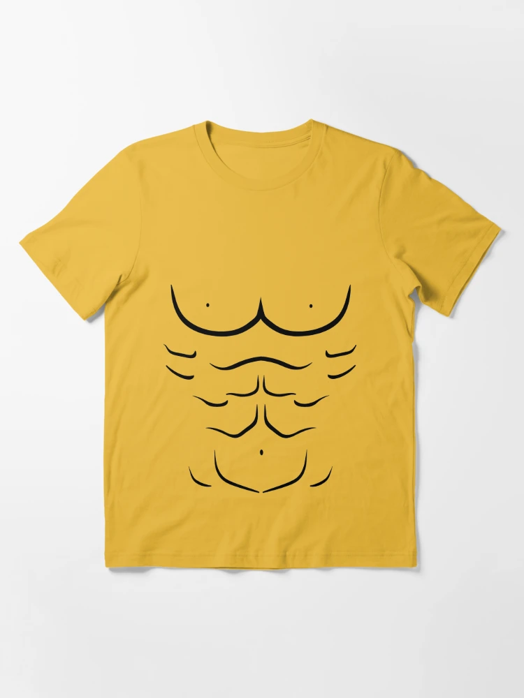 Abs 6 Pack - Fake it! Body Builder Essential T-Shirt for Sale by  vickylewisphoto