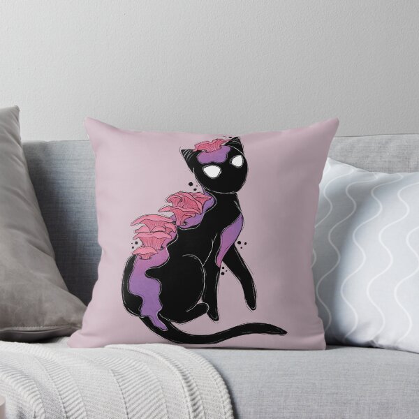 Item preview, Pink Oyster Mushroom Cat designed and sold by TinyKatCreative.