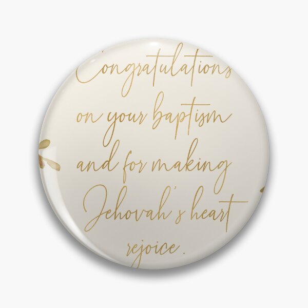 Item preview, Congratulations on Your Baptism and For Making Jehovah's Heart Rejoice designed and sold by Paper Bee Gift Shop.