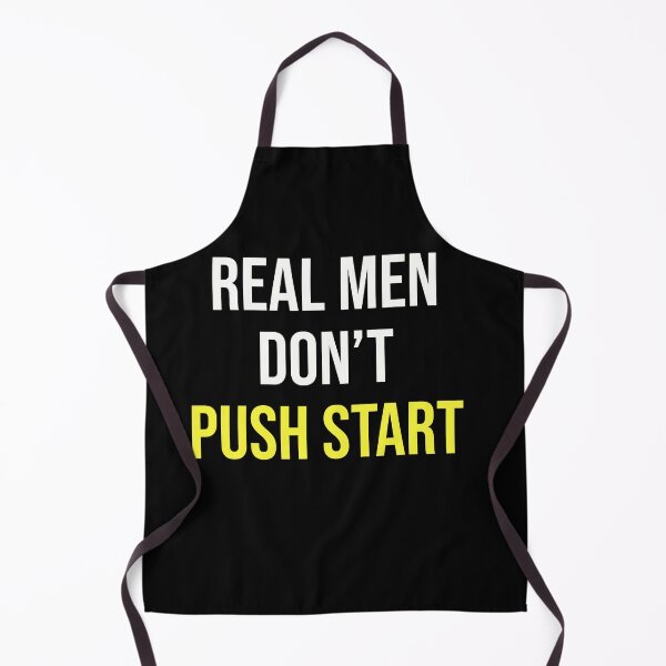 Item preview, Real Men don't Push Start - Vintage Motocross Design - Kickstart Kenny Edition designed and sold by starider.