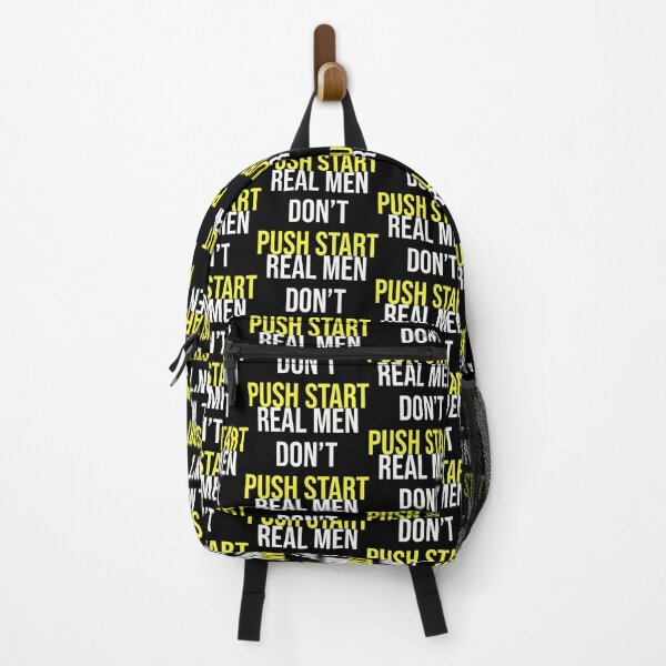 Item preview, Real Men don't Push Start - Vintage Motocross Design - Kickstart Kenny Edition designed and sold by starider.
