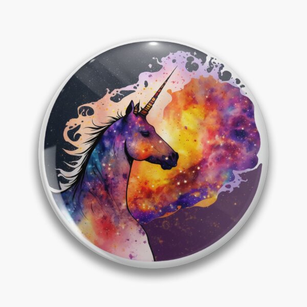 Item preview, Cosmic watercolor unic #55 unicorn designed and sold by LaElee.