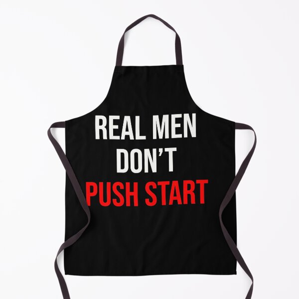 Item preview, Real Men don't Push Start - Vintage Motocross Design - Kickstart Kenny Edition designed and sold by starider.