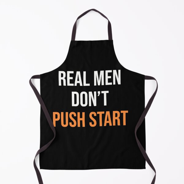 Item preview, Real Men don't Push Start - Vintage Motocross Design - Kickstart Kenny Edition designed and sold by starider.