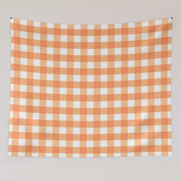 Item preview, Gingham - Tangarine designed and sold by lisajaynemurray.