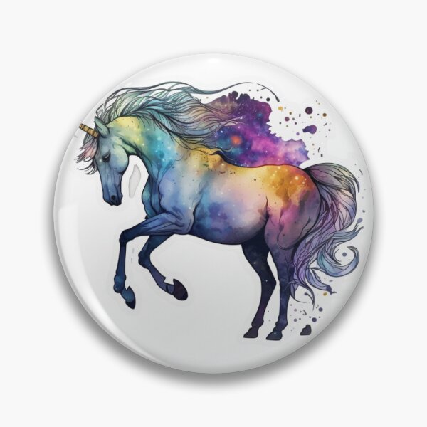 Item preview, Cosmic watercolor unic #56 unicorn designed and sold by LaElee.