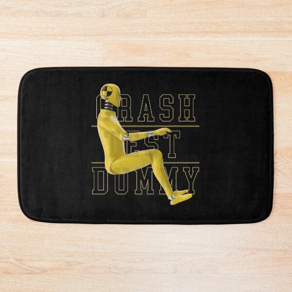 Item preview, Crash Test Dummy Yellow Crash Test Man Facing Side Way With Yellow Text As Background designed and sold by activlifewear.