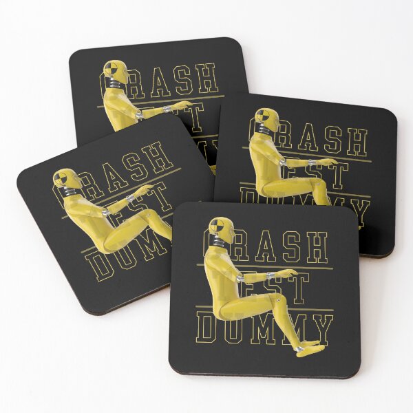Item preview, Crash Test Dummy Yellow Crash Test Man Facing Side Way With Yellow Text As Background designed and sold by activlifewear.
