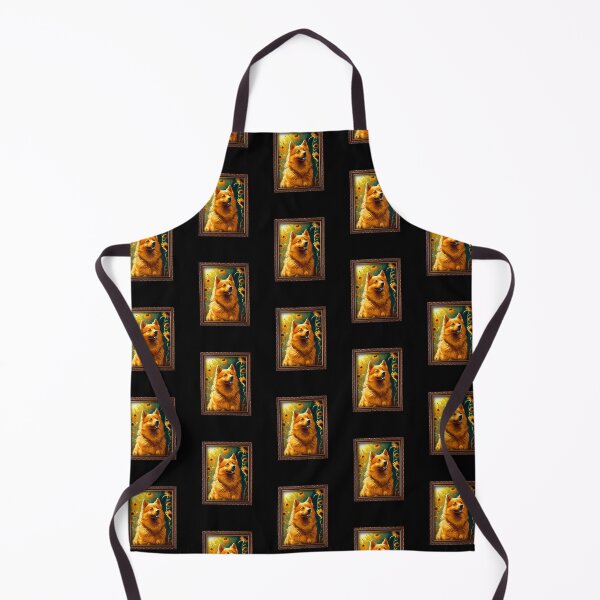Item preview, Finnish Spitz Sunflower Painting Adorable Dog designed and sold by rafaeltto.