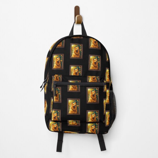 Item preview, Finnish Spitz Sunflower Painting Adorable Dog designed and sold by rafaeltto.