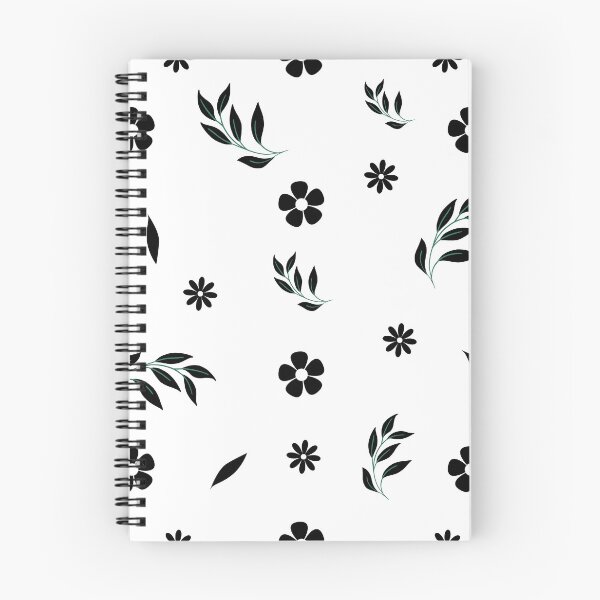 Item preview, Monochrome Flower and Leaves Aesthetic Pattern designed and sold by Trisha Banlasan.
