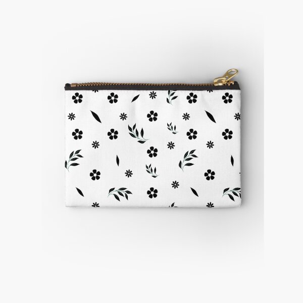 Item preview, Monochrome Flower and Leaves Aesthetic Pattern designed and sold by Trisha Banlasan.