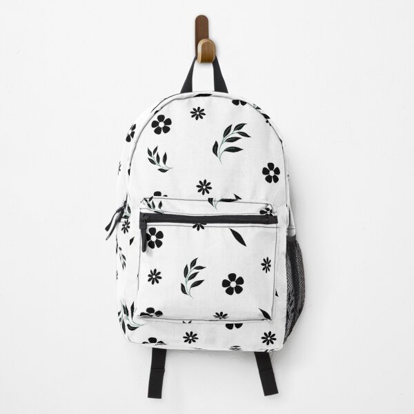 Item preview, Monochrome Flower and Leaves Aesthetic Pattern designed and sold by Trisha Banlasan.