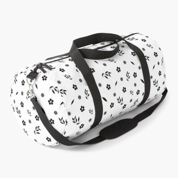 Item preview, Monochrome Flower and Leaves Aesthetic Pattern designed and sold by Trisha Banlasan.