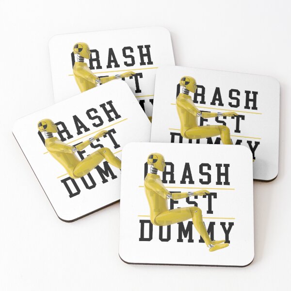 Item preview, Crash Test Dummy Yellow Crash Test Man Facing Side Way With Yellow Text As Background designed and sold by activlifewear.