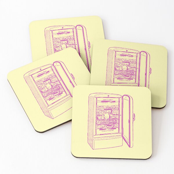 Item preview, Vintage fridge illustration designed and sold by pinkyfish1010.